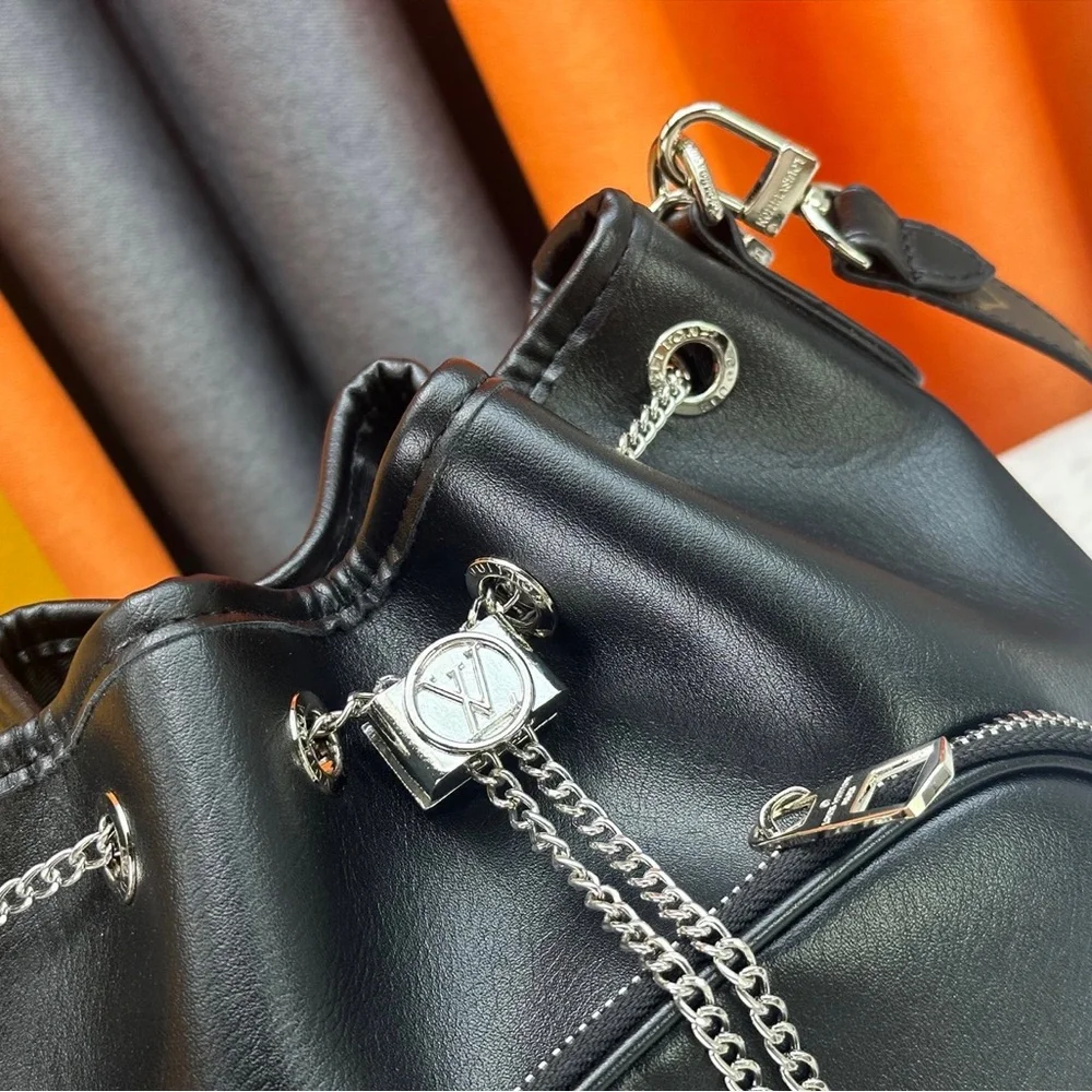 Louis Vuitton Black and Brown Shoulder Bag